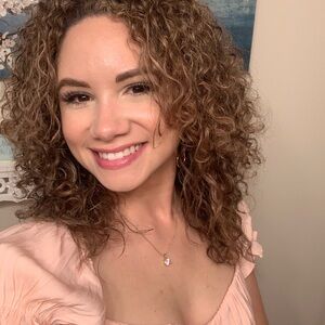 Petal & Pup Light Pink/Peach Mini Dress